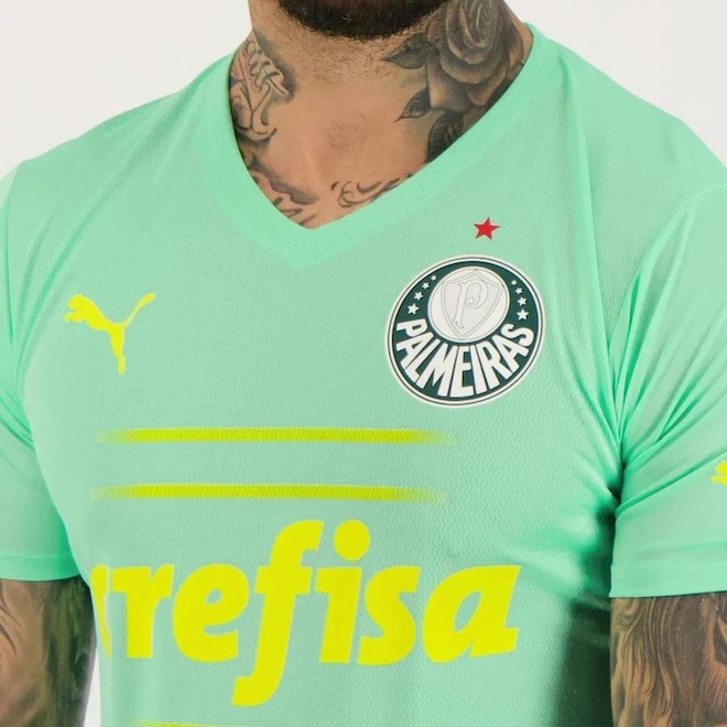 Camisa do Palmeiras Puma Iii 2022 23 R. Veiga - Masculina - Foto 1