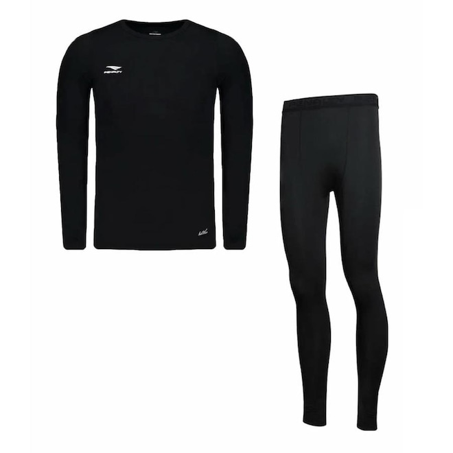 Kit Camisa Térmica Penalty + Calça Penalty Segunda Pele - Masculina - Foto 1