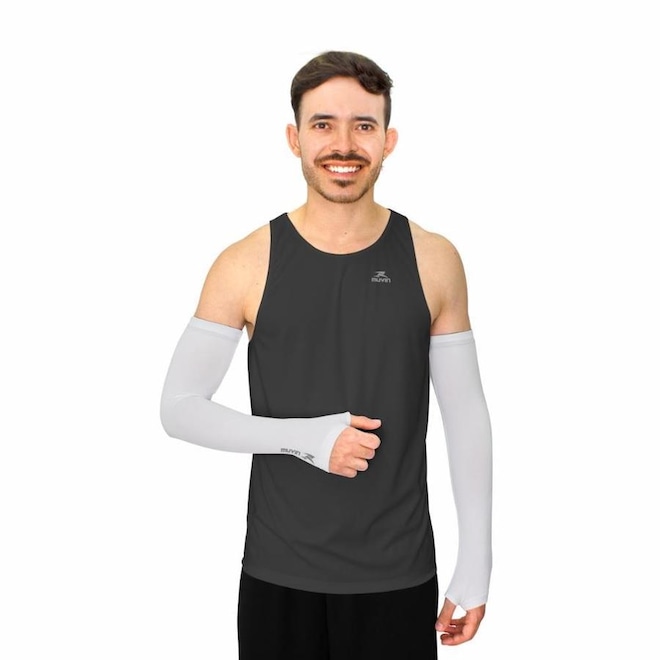 Manguito Longo Muvin Elástico Basic Hc Fps Uv50+ - Adulto - Foto 1