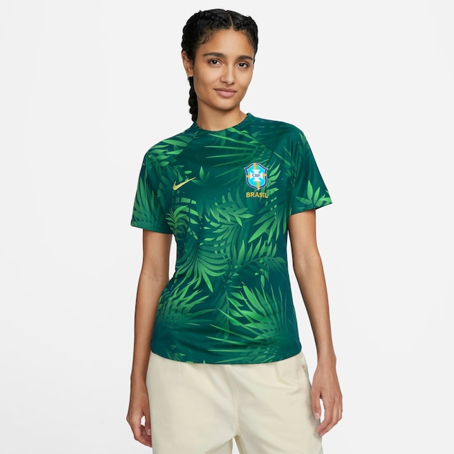 Camiseta do Brasil Nike Academy Pro - Feminina - Foto 1