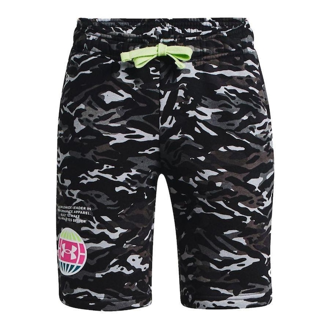 Shorts Under Armour Rival Fleece Anaml - Infantil - Foto 1
