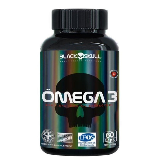 Ômega 3 Black Skull (Epa + Dha) - 60 Capsulas - Foto 1