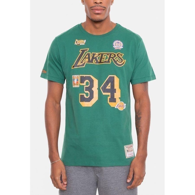 Camiseta Mitchell & Ness Name And Number Shaquille O''''''''''''''''Neal - Masculina - Foto 1