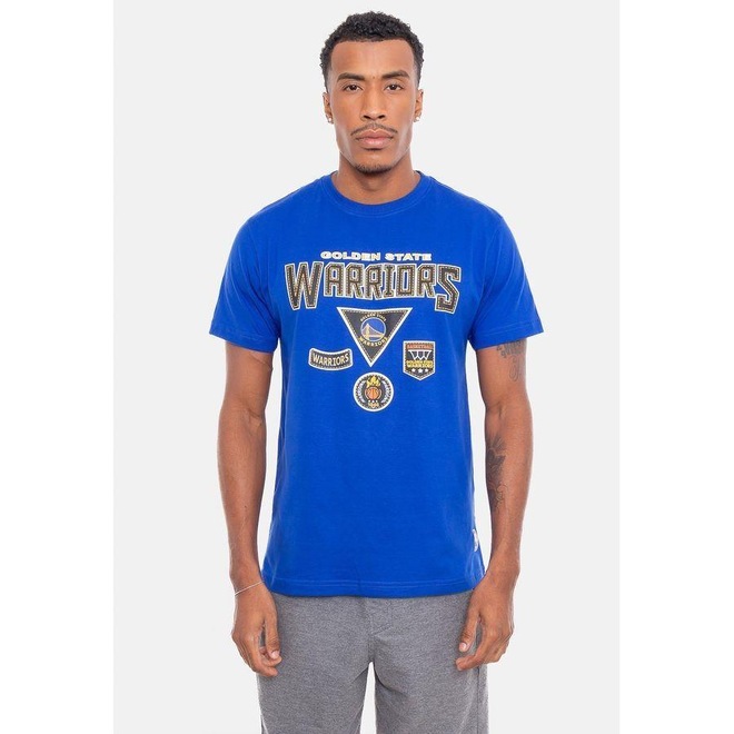 Camiseta NBA Patches Logo - Masculina - Foto 1