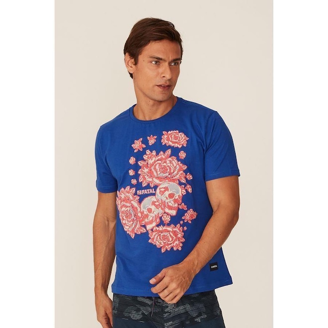 Camiseta Fatal Estampada - Masculina - Foto 1