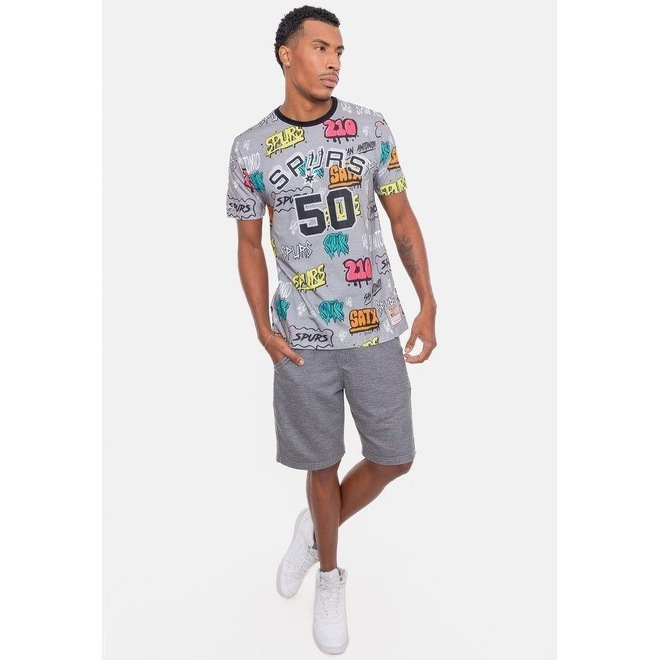 Camiseta Mitchell & Ness Name And Number David Robinson - Masculina - Foto 1