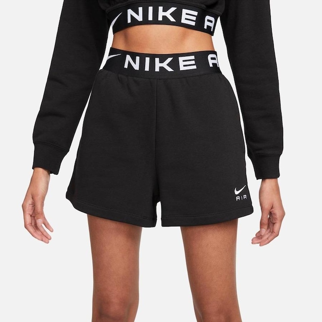 Shorts Nike Sportswear Air Fleece - Feminino - Foto 1