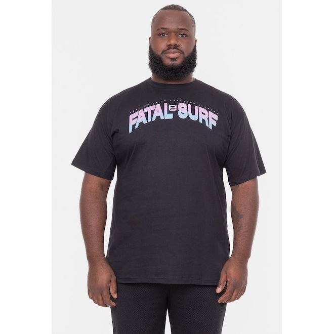 Camiseta Fatal Plus Size Heart - Masculina - Foto 1