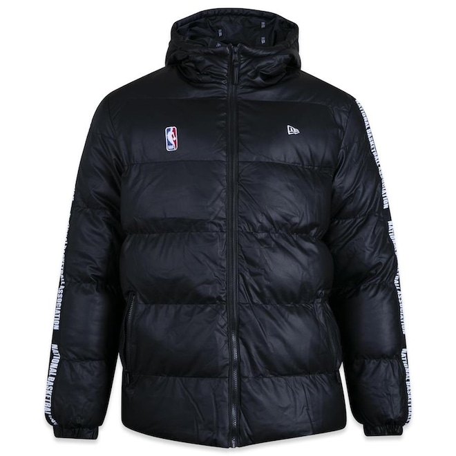 Jaqueta com Capuz New Era Puffer NBA Core - Masculino - Foto 1