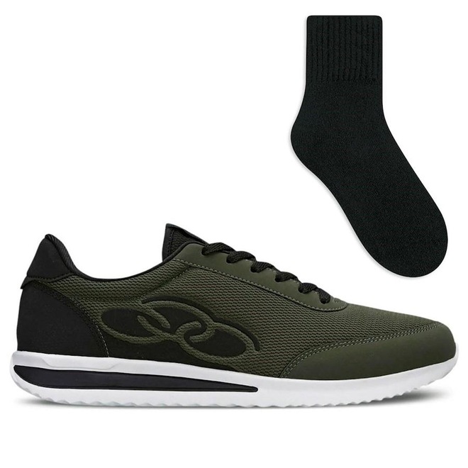 Tênis Olympikus - Unissex Poseidon + Par de Meias Color Sports - Adulto - Foto 1