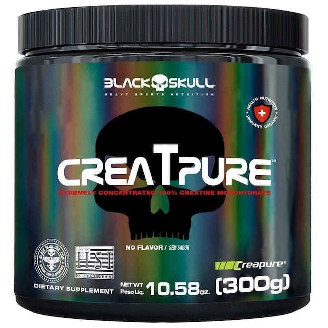 Creatina Creapure Black Skull - 300g - Foto 1