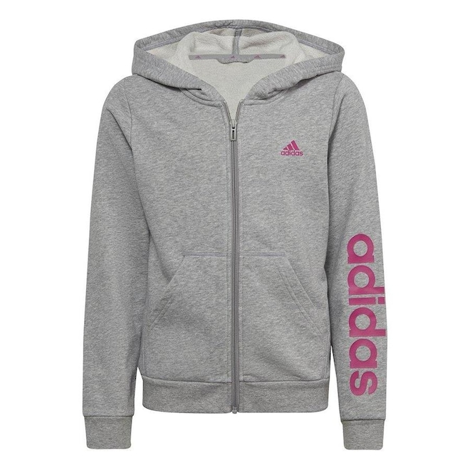 Jaqueta com Capuz adidas Essentials - Infantil - Foto 1