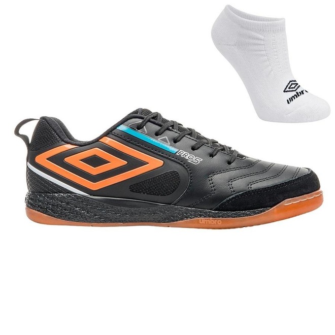 Chuteira Futsal Umbro Pro 5 Bump + Meia - Adulto - Foto 1