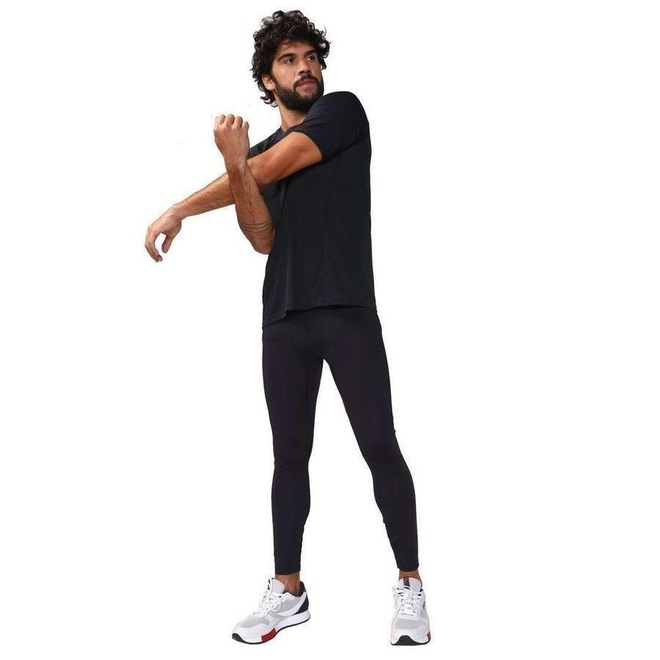 Calça Legging Fila Compress Skin - Masculina - Foto 1
