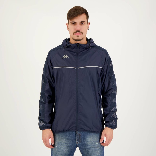 Jaqueta Corta Vento com Capuz Kappa Harris - Masculino - Foto 1