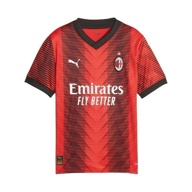 Camisa Milan I 23/24 Puma - Infantil - Foto 1