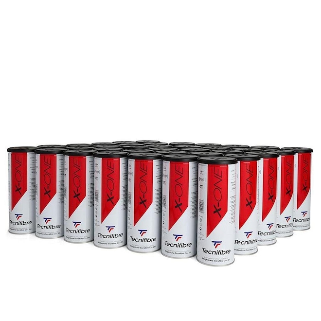 Bola de Tênis Tecnifibre X-One - Caixa com 36 Latas - Foto 1