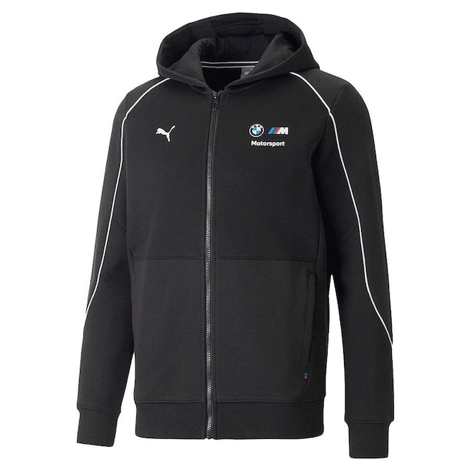 Jaqueta com Capuz Puma Bmw Mms Hdd Sweat - Masculina - Foto 1