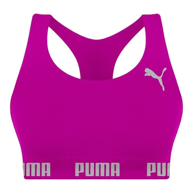 Top Fitness Puma Nadador Sem Costura - Feminino - Foto 1