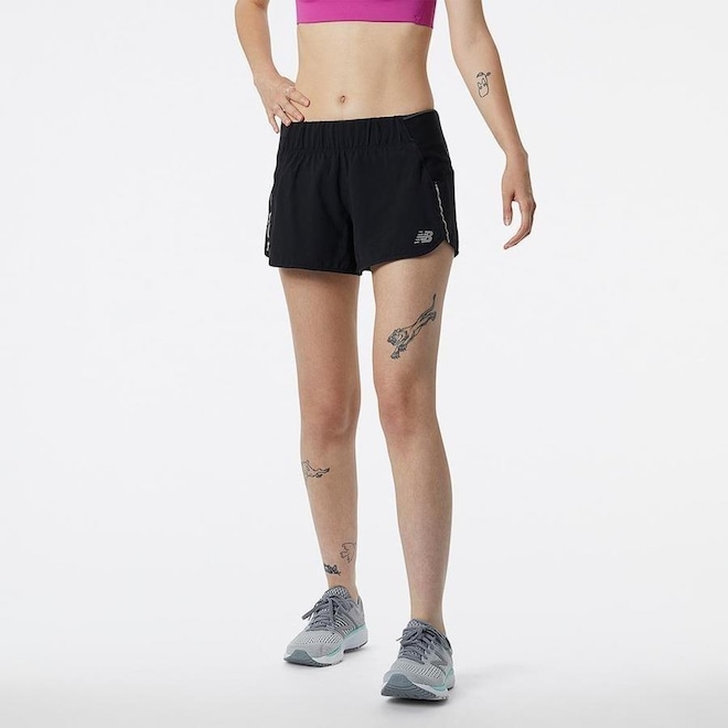 Shorts New Balance Impact Run 3" - Feminino - Foto 1