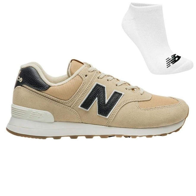 Kit Tênis New Balance 574 V2 + Meias - Masculino - Foto 1