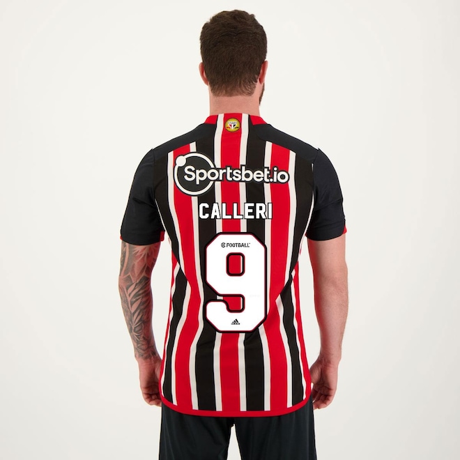 Camisa do São Paulo II 2023 9 Calleri adidas - Masculina - Foto 1