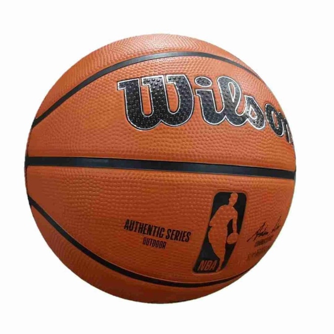 Bola de Basquete Wilson Nba Authentic Series + Bomba de Ar - Foto 1