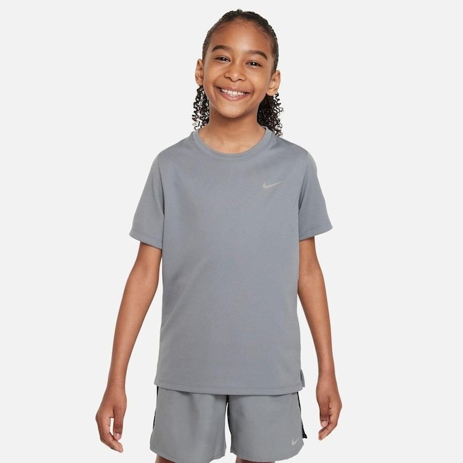 Camiseta Nike Dri-Fit Miler - Infantil - Foto 1