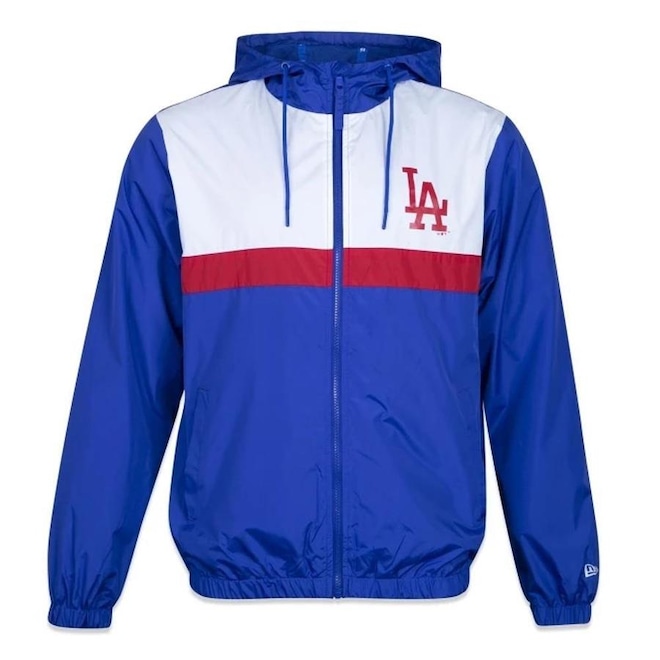 Jaqueta Corta Vento New Era MLB Los Angeles Dodgers Core - Masculina - Foto 1
