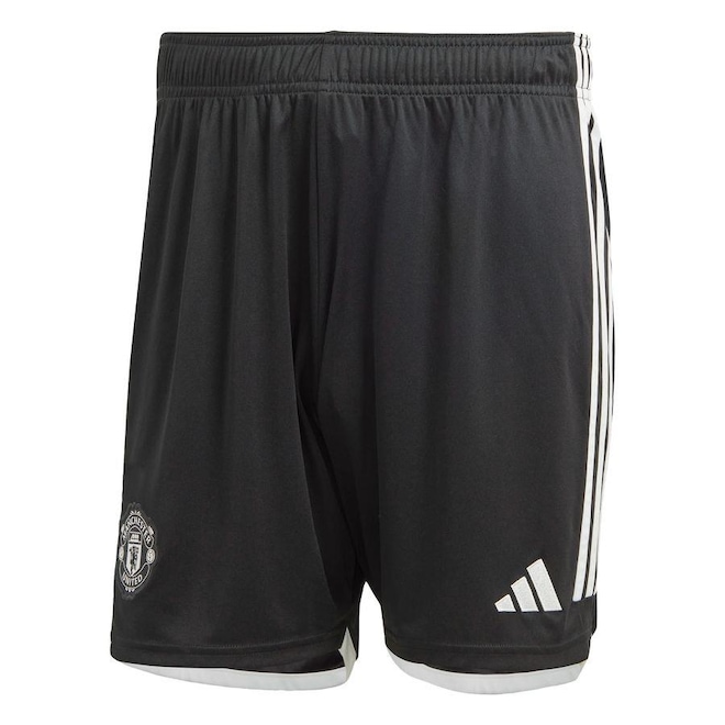 Shorts do Manchester United adidas 2 23/24 - Masculino - Foto 1