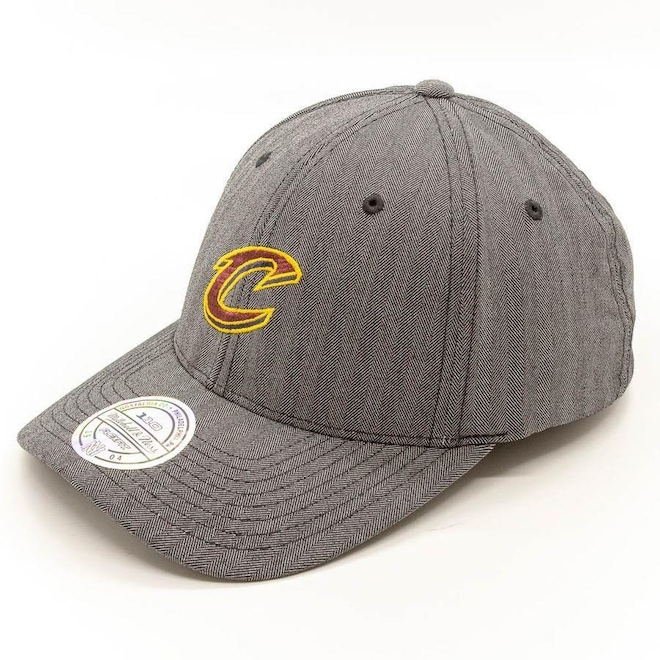 Boné Aba Curva Mitchell & Ness NBA Cleveland Cavaliers - Snapback - Adulto - Foto 1