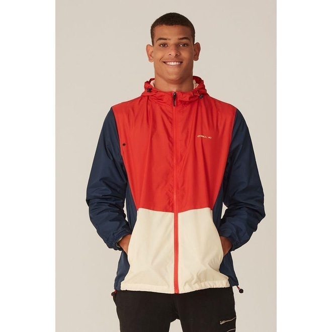 Jaqueta Corta Vento com Capuz Oneill - Masculina - Foto 1