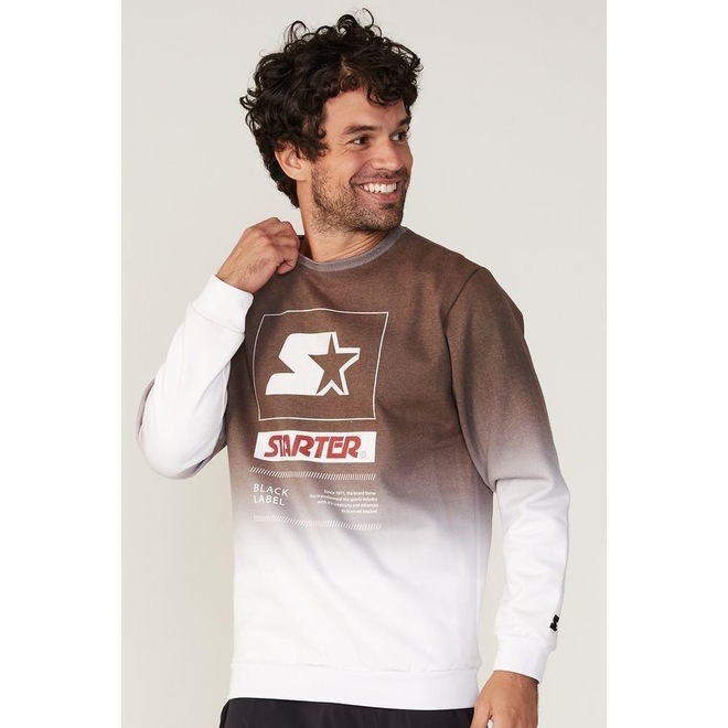 Blusão de Moletom Starter Fechado - Masculino - Foto 1