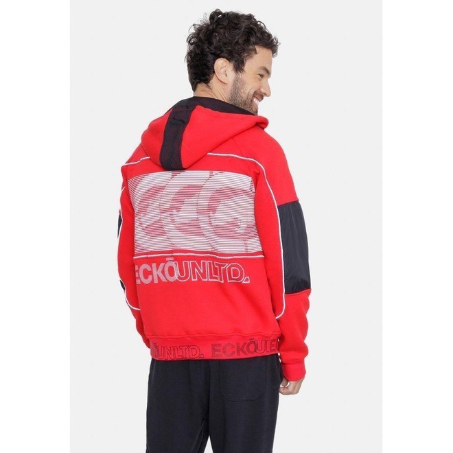 Jaqueta de Moletom com Capuz Ecko Aberto - Masculina - Foto 1