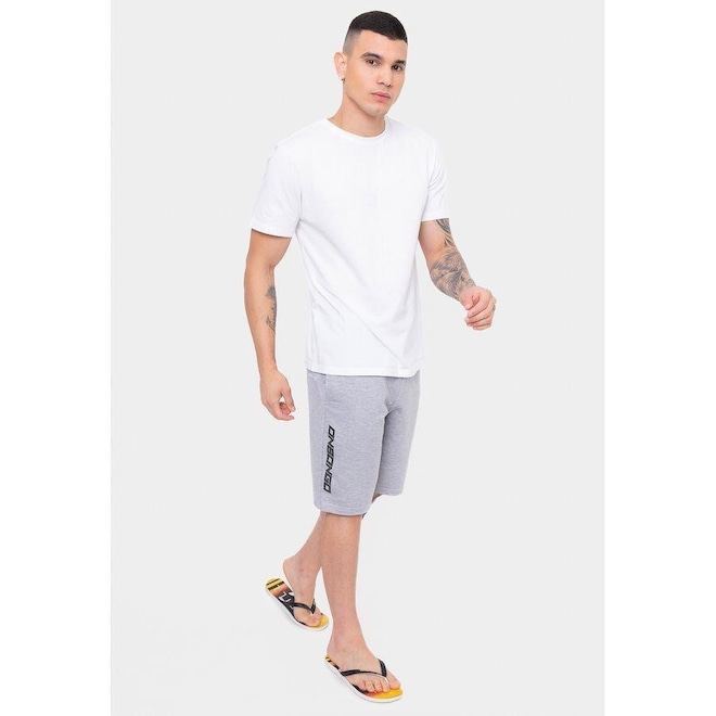 Bermuda Onbongo Moletom World - Masculina - Foto 1