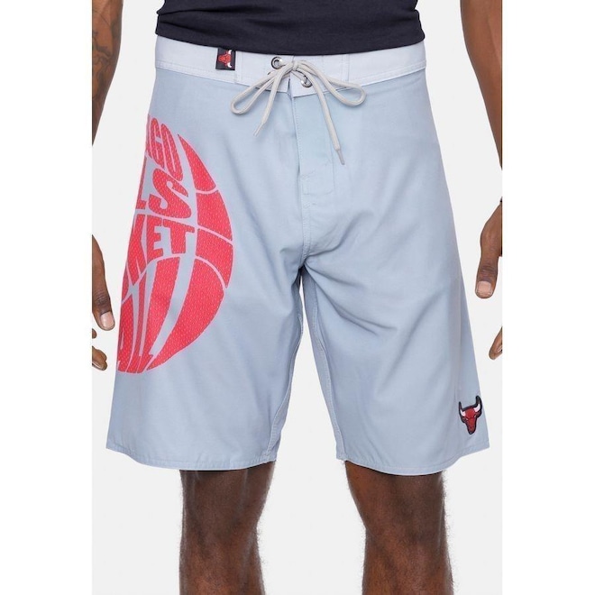Bermuda Boardshort NBA Basketball Chicago Bulls - Masculina - Foto 1