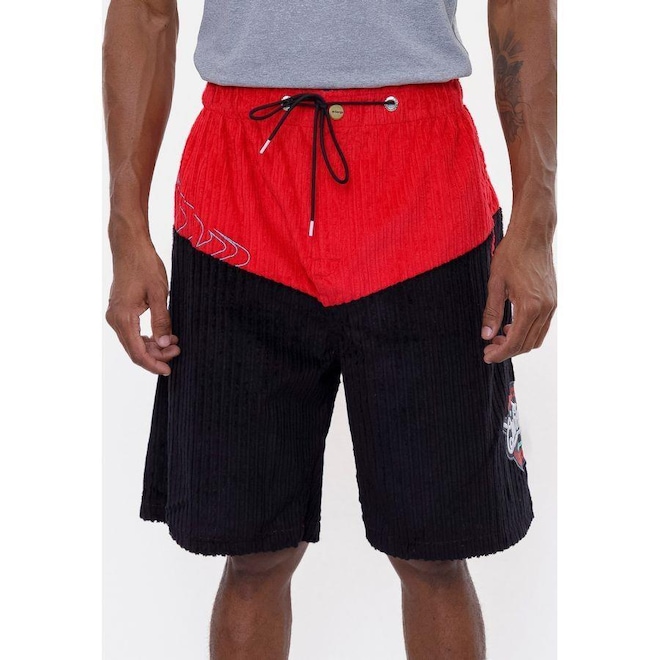 Bermuda Onbongo Veludo Rain - Masculina - Foto 1