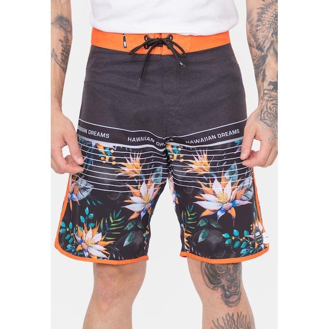 Boardshort Hd Famous - Masculina - Foto 1
