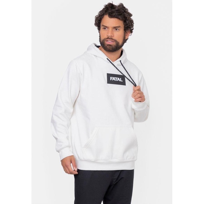 Blusão de Moletom com Capuz Fatal Fechado - Masculina - Foto 1