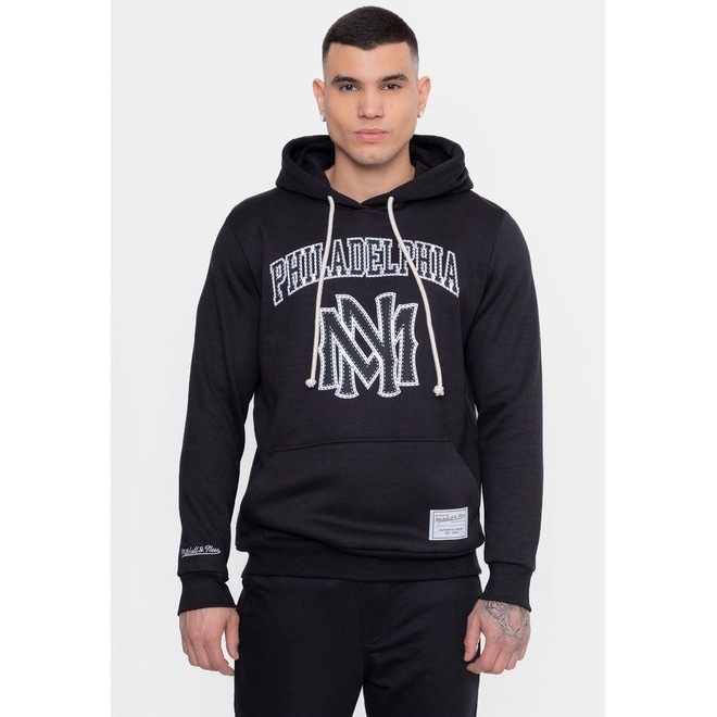 Blusão De Moletom Mitchell & Ness Philadelphia - Masculino - Foto 1
