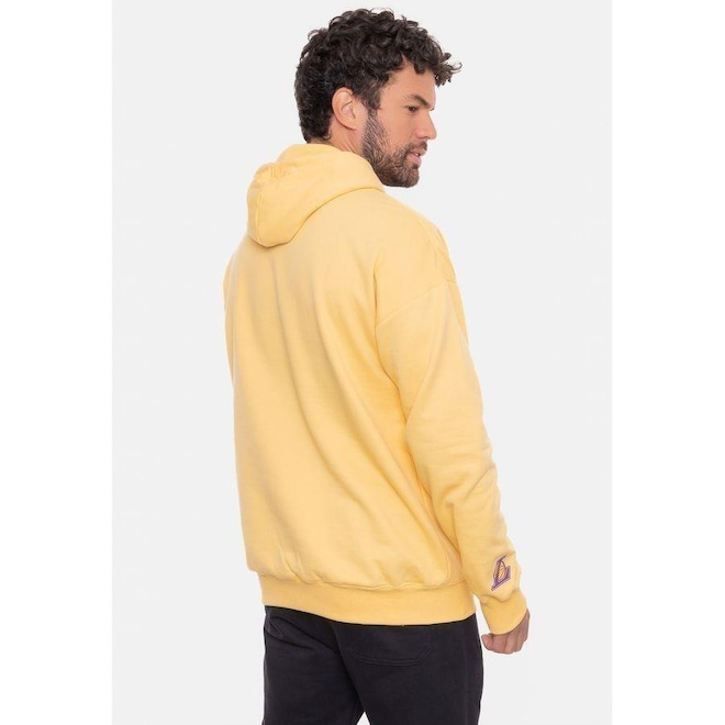 Blusão de Moletom com Capuz Nba Canguru College Soft - Masculino - Foto 1