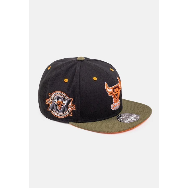 Boné Aba Reta Mitchell & Ness NBA Fitted Hwc Chicago Bulls - Fechado - Unissex - Foto 1