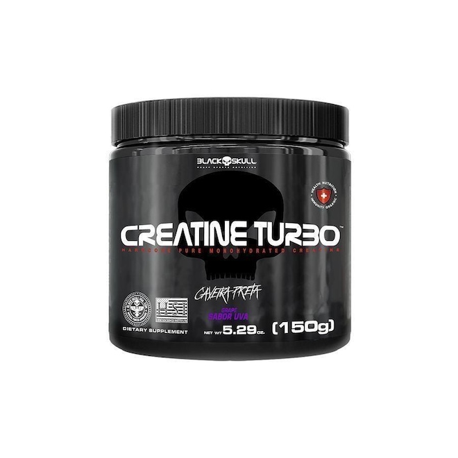 Creatina Turbo Caveira Preta - 150g - Foto 1