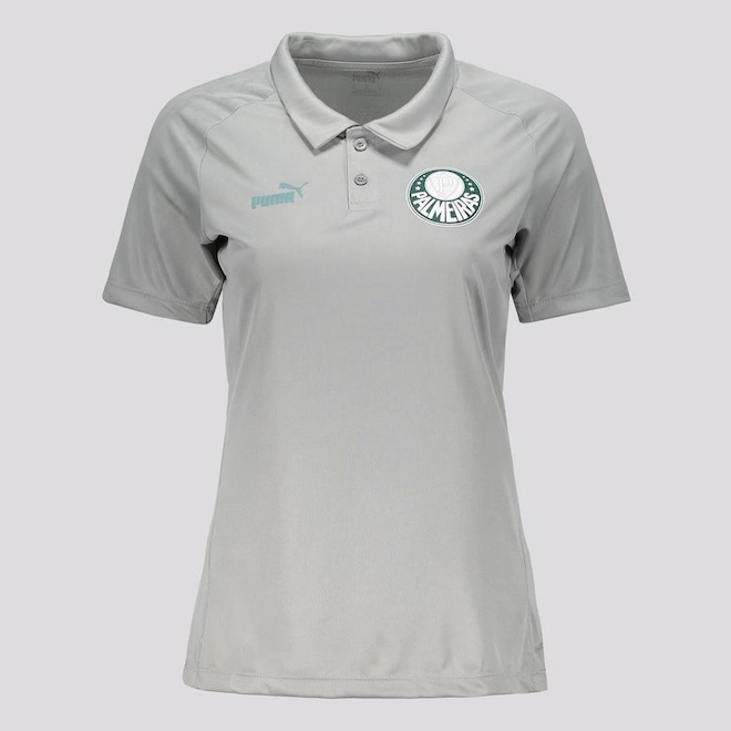 Camisa Polo do Palmeiras Puma Casual - Feminina - Foto 1