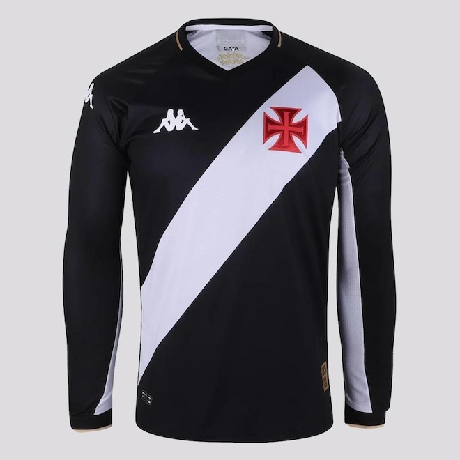 Camisa do Vasco Manga Longa I 2023 Kappa - Masculina - Foto 1