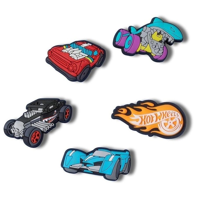 Kit Jibbitz Hot Weels Pack - 5 Unidades - Unissex - Foto 1