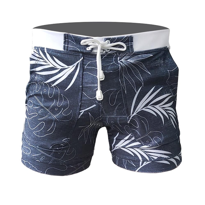 Sunga Bermuda Shorts Grigo Collection Hawaii Jeans - Foto 1