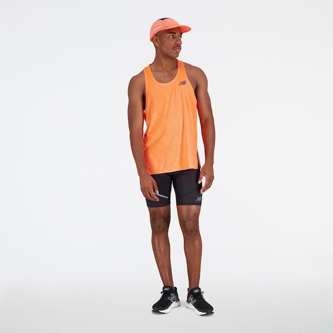 Camiseta Regata New Balance Q Speed Jacquard - Masculina - Foto 1