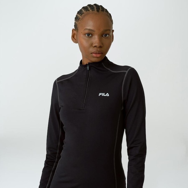 Blusa Manga Longa Fila Performa Skin - Feminina - Foto 1