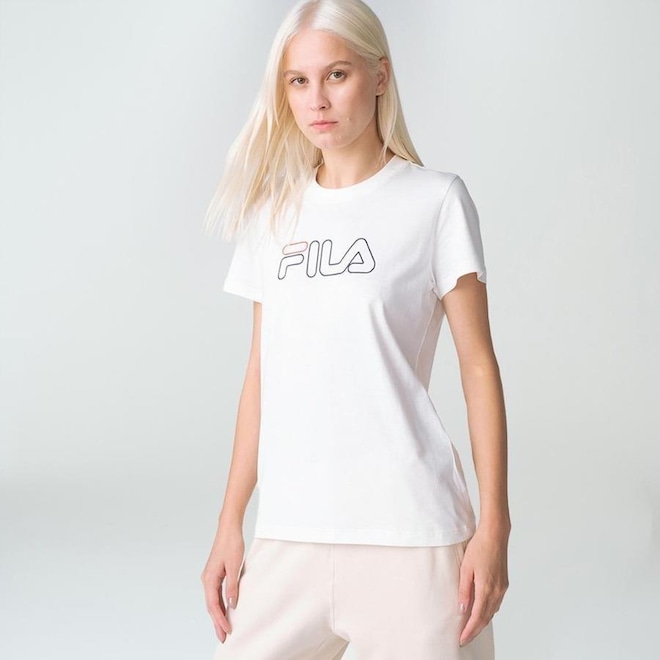 Camiseta Fila Basic Outline - Feminina - Foto 1
